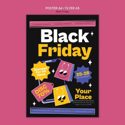 Black Friday Template Design for Promotional Offers – Free to Download