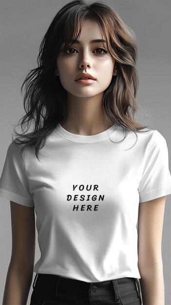 White Blank T-Shirt Mockup – Free Stock Photo for Download