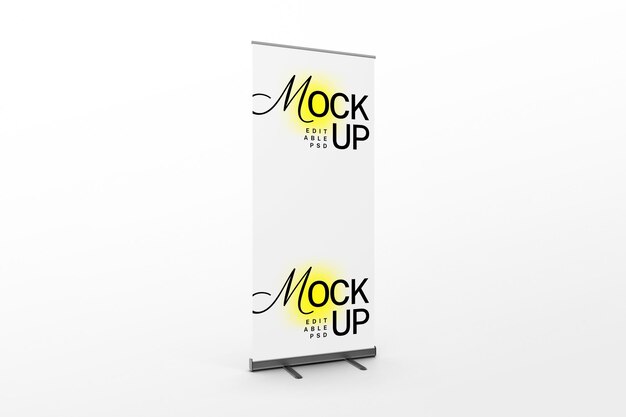 Standing Banner Mockup Template PSD Design – Download Free Stock Photo