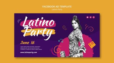 Latino Party Social Media Promo Template – Free Download