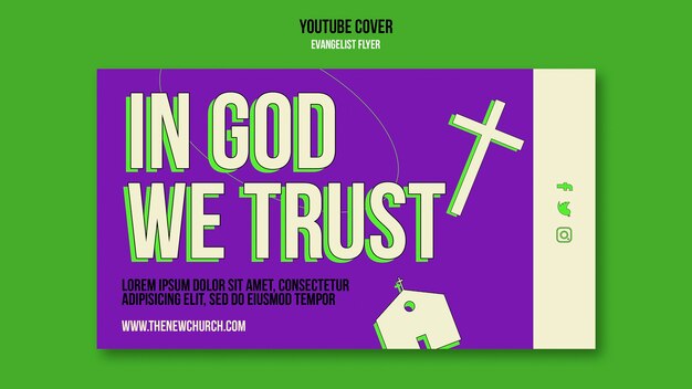 Evangelist Religion and Spirituality YouTube Cover Template – Free Download