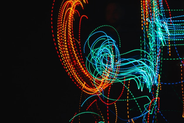 Neon Lights Swirling – Free Stock Photo, Download for Free