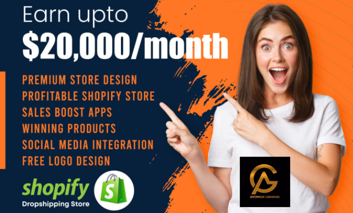 I Will Create a Dropshipping Shopify Store on the Shopify Website Platform