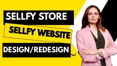 I Will Create, Design, and Redesign Your Sellfy Store