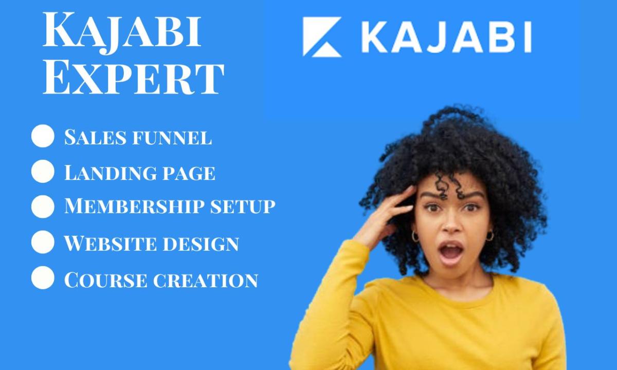 I Will Build Kajabi Website, Kajabi Online Course, and Funnel