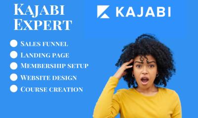 I Will Build Kajabi Website, Kajabi Online Course, and Funnel