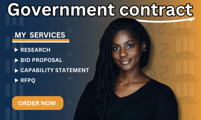 I will write government contract proposals and bid proposals