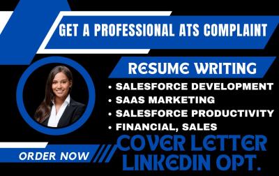 I Will Create a Professional Resume for Sales, SaaS Marketing, Salesforce Productivity, and Financial Roles