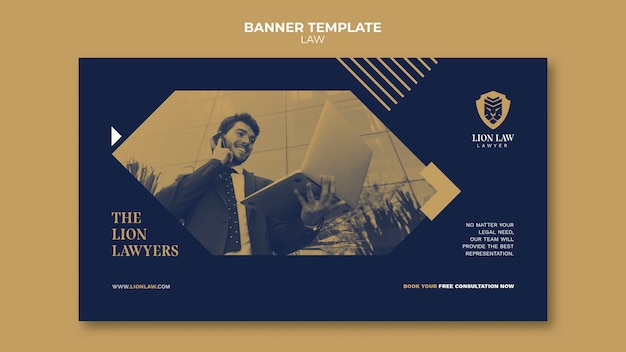 Law Banner Design Template – Free to Download