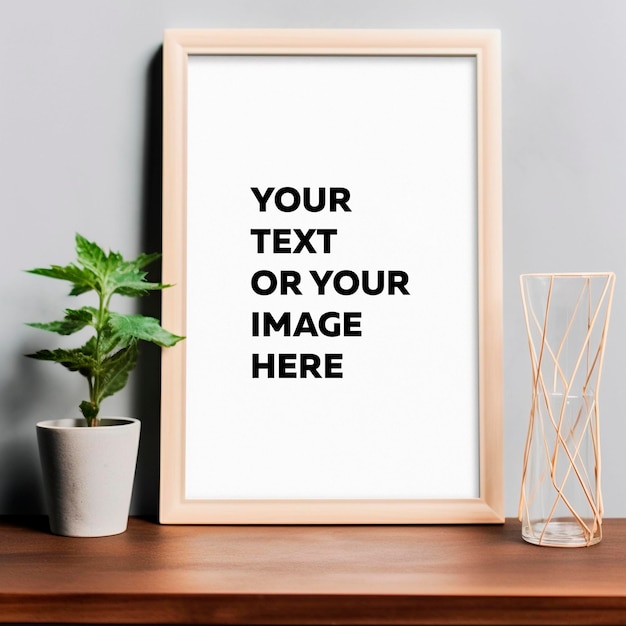 Modern Contemporary Frame Mockup Photograph – Free Download