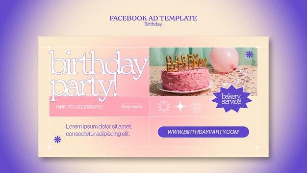 Birthday Celebration Facebook Template – Free Download