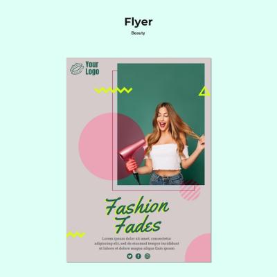 Fashion Fades Concept Flyer Design – Free Download, Free Stock Photo