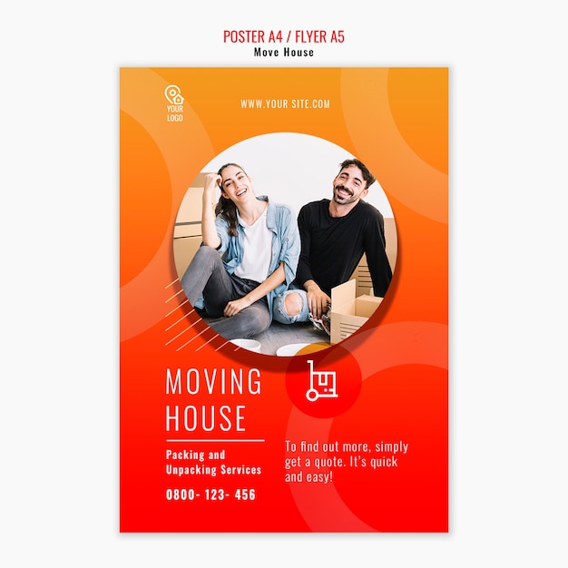 House Moving Template Poster – Free Stock Photo for Download