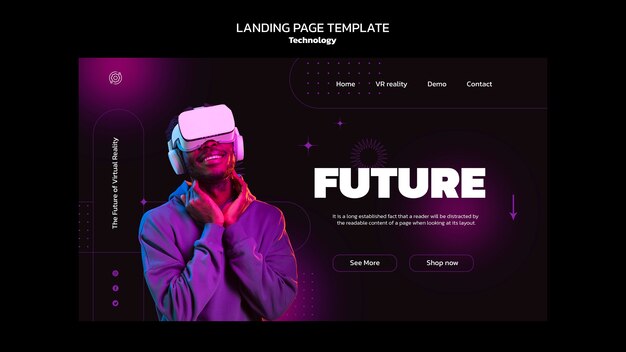 Gradient Technology Design Template – Free Download