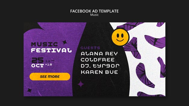 Music Festival Facebook Template – Free Download