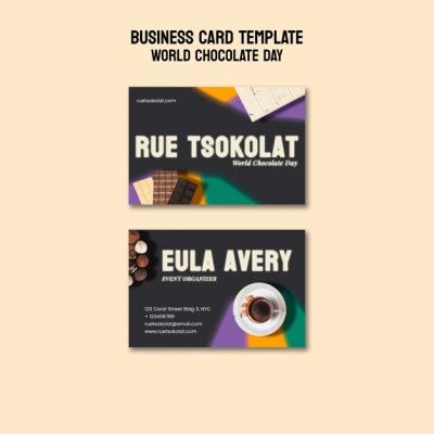 World Chocolate Day Business Card Template – Free Download