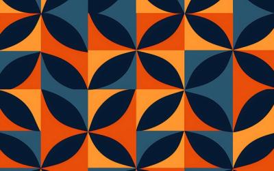 Abstract Pattern Design Featuring Overlapping Geometric Shapes – Free Download