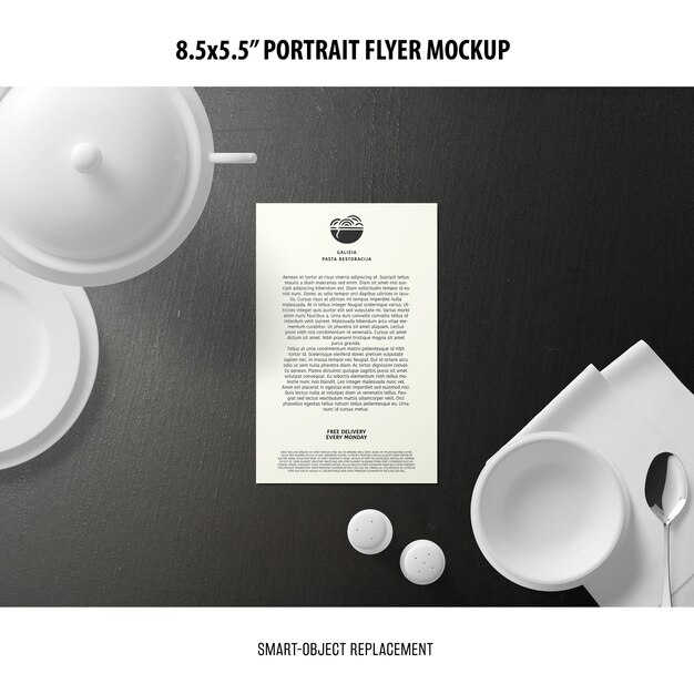 5.5×8.5” Portrait Flyer Mockup – Free Download for Stunning Designs