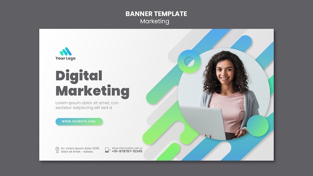 Digital Marketing Banner Template – Free Download