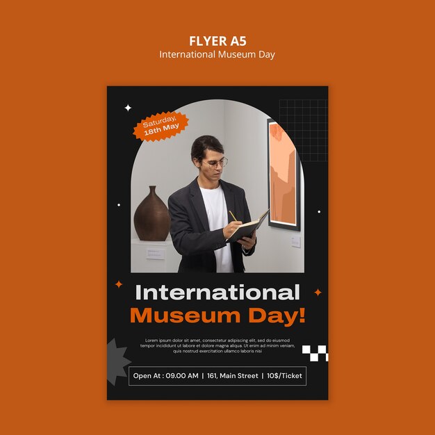 International Museum Day Poster Template – Free Download