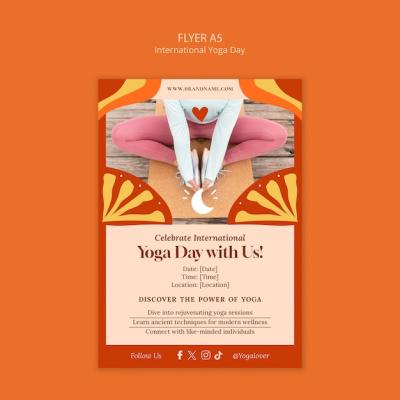 International Yoga Day Template Design – Free to Download