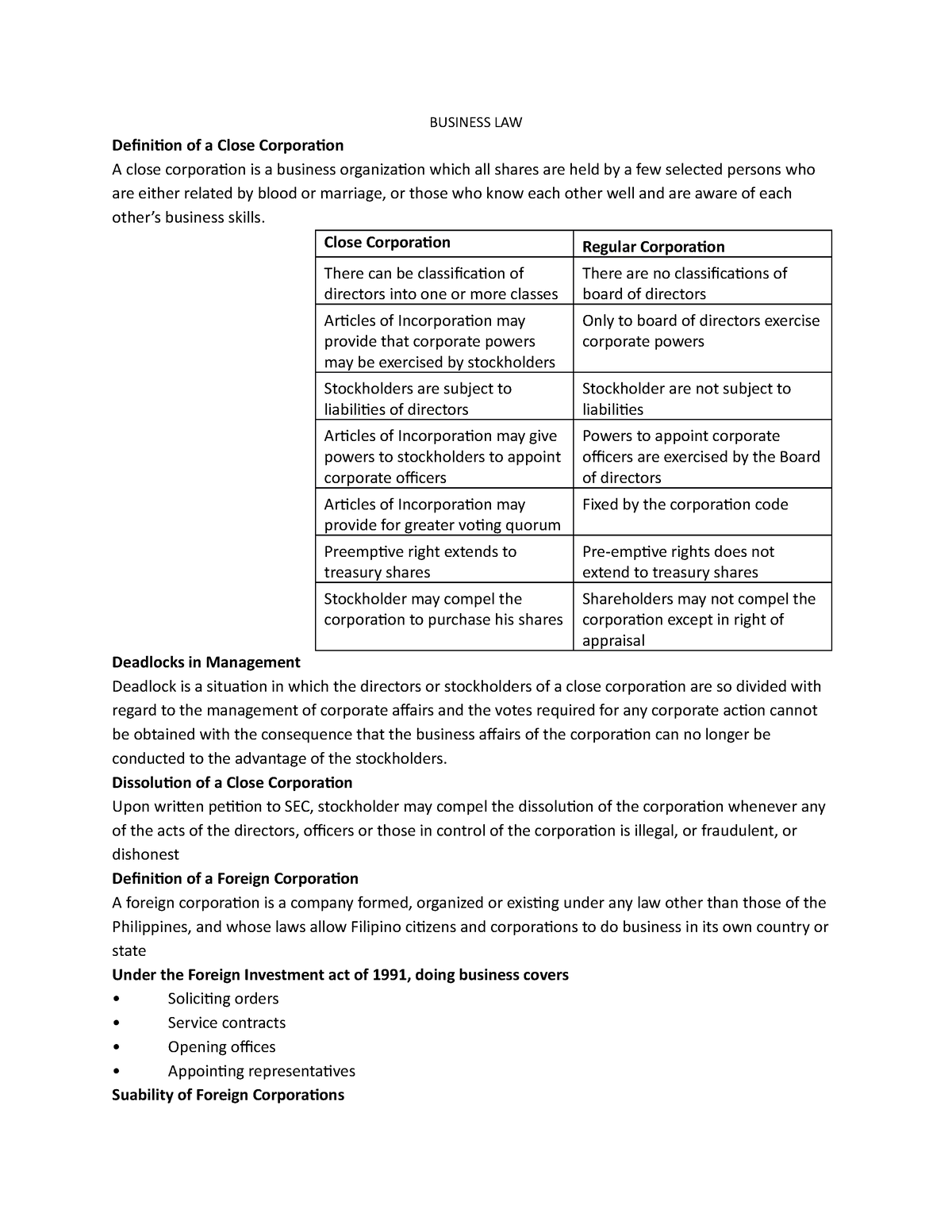 Business LAW Final reviewer for exam BUSINESS LAW Definition of a 