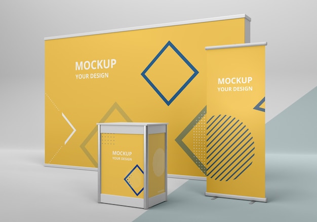 Exhibition Stand Mock-Up Assortment – Free Download