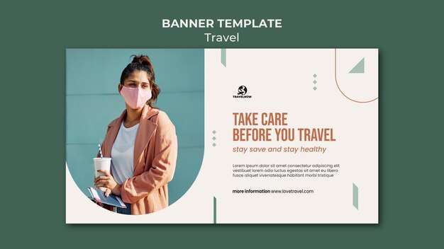 Safe Travel Banner Template – Download Free Stock Photo