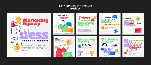 Instagram Posts for Business Solutions – Download Free Stock Photos