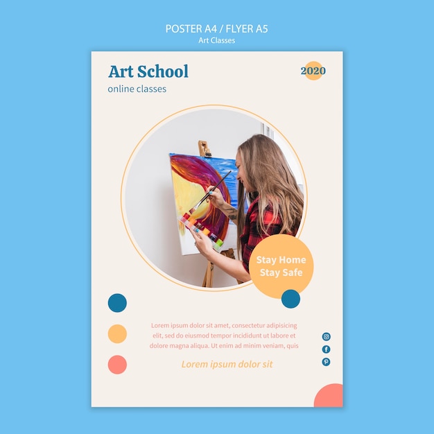 Art School Poster Template – Free Download