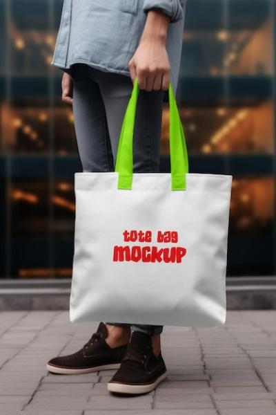 Tote Bag Mockup: Versatile Graphic Templates for Free Download