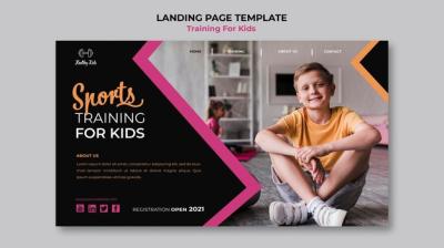 Training for Kids Landing Page – Free Stock Photo Download