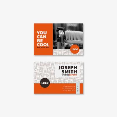 Barber Shop Business Card Design Template – Free Download