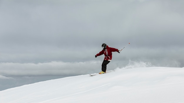 Man Skiing in Action – Free Stock Photo, Download Free