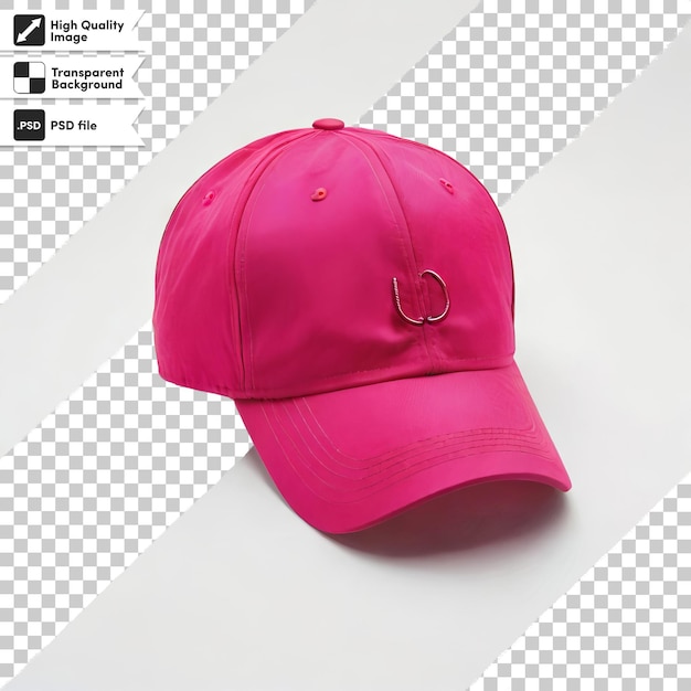 A Pink Baseball Cap Featuring a Company Logo – Free Download