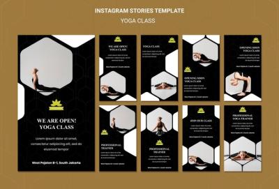 Yoga Classes Social Media Stories Template – Free Download