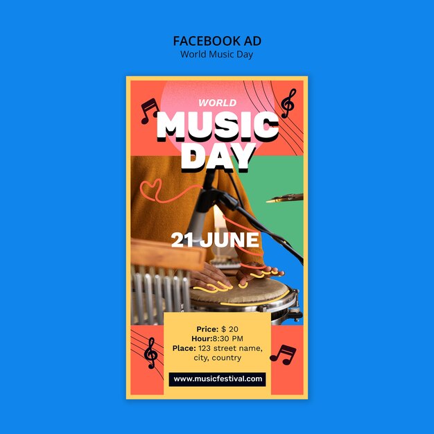 Music Festival Celebration Template – Free Download, Free Stock Photo