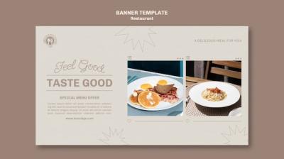 Restaurant Banner Template Design – Free Download