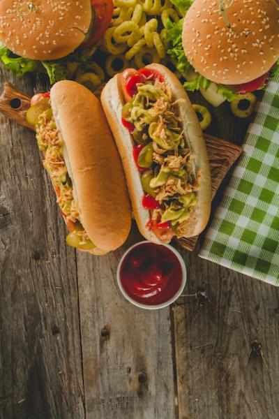 Delicious Hot Dogs with Tomato Sauce – Free Stock Photo for Download