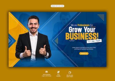 Corporate Web Banner Template for Digital Marketing Agencies – Free to Download