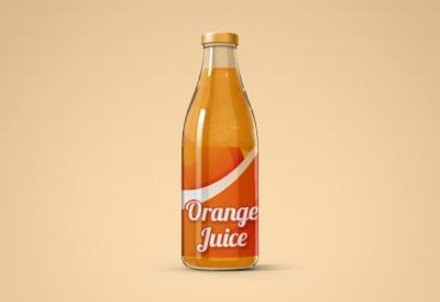 Realistic Juice Glass Bottles Set for Ecommerce Business – Free Download