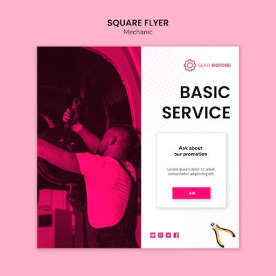 Mechanic Flyer Template for Your Business – Free Download