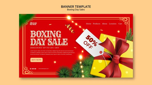 Boxing Day Template Design – Download Free Stock Photo