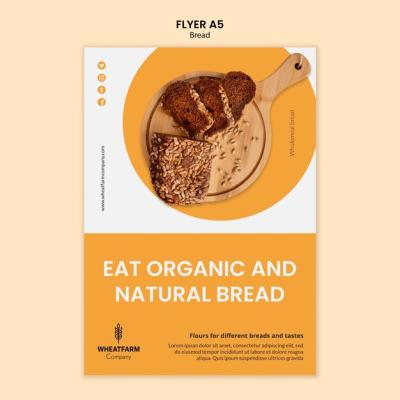 Bread Concept Flyer Template – Free to Download