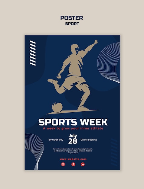 Sport Template Design for Active Projects – Free Download