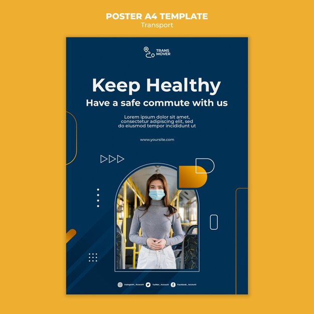 Safe Transportation Poster Template – Free Download