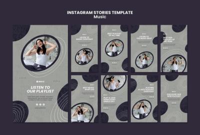 Music Instagram Stories Template – Free Download