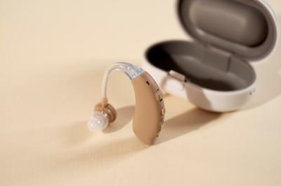 High Angle View of Hearing Aids and Case – Free Download, Download Free Stock Photo