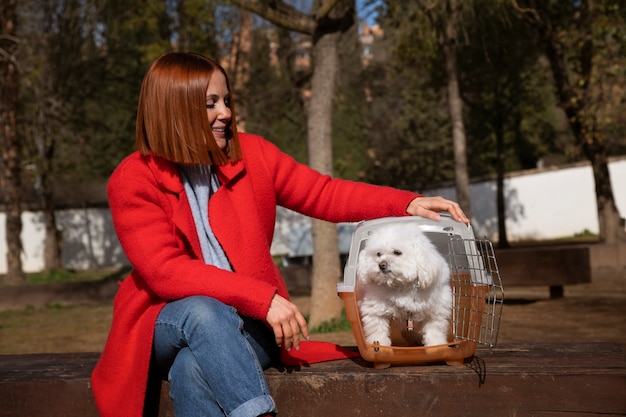 Owner Carrying Pet Carrier – Free Stock Photo for You to Download