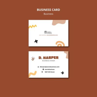 Flat Design Business Template for Creative Projects – Free Download